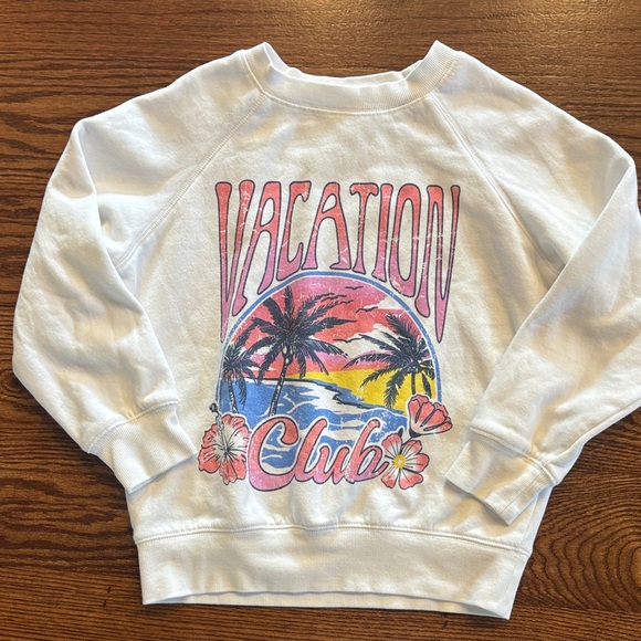 art class Other - Art Class White Fleece VACATION graphic sweatshirt unisex kids size 8 relaxed